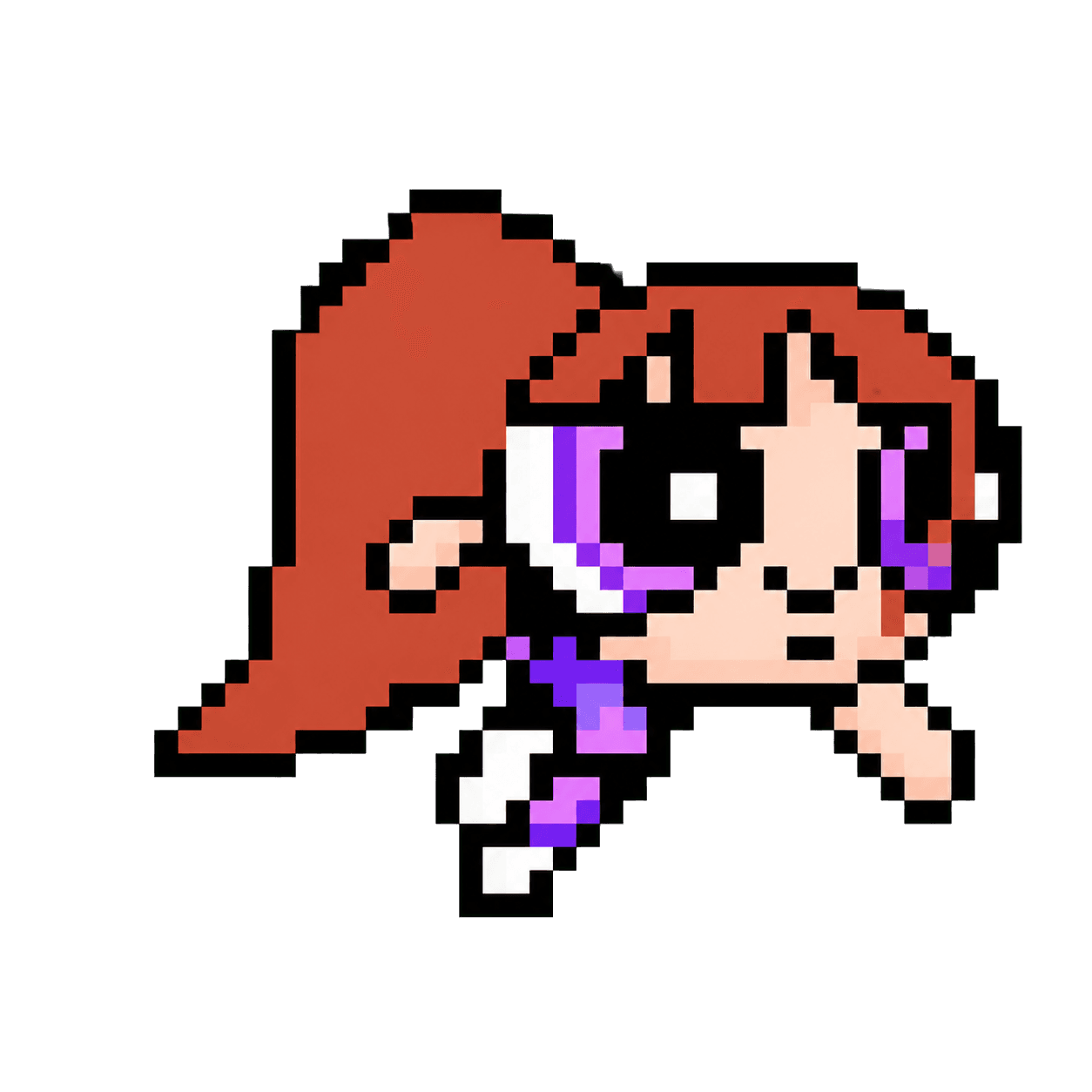 Hyein as a pixel-art character